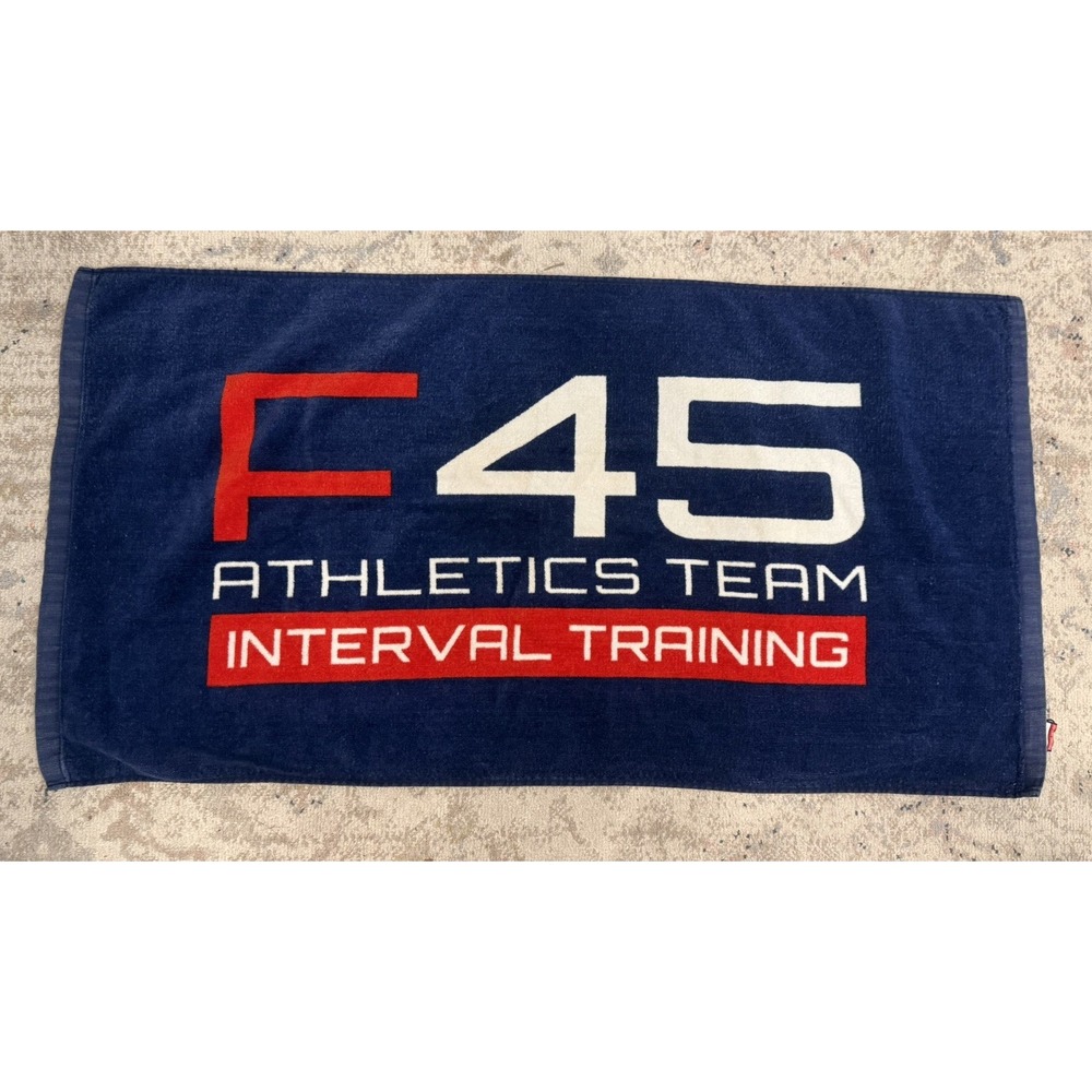 Towel F 45 Athletics Team Interval Training 30x20 Red White Blue Gym Crossfit